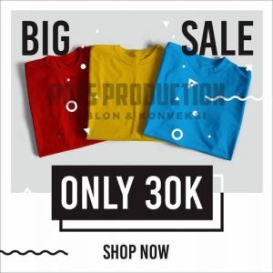 GROSIR KAOS POLOS DI KERJO